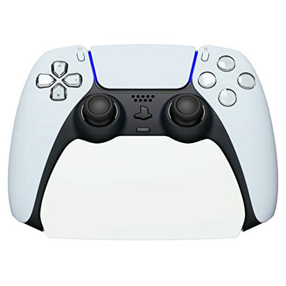 playvital 2 Pack Controller Display Stand for ps5, Gamepad Stand Desk Holder for ps5 Controller Accessories with Rubber Pads, White - color: White 2 set