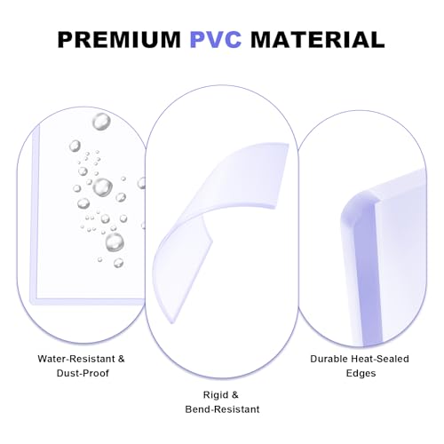 5x7 Toploader for Jumbo Cards - Perfect Fit for 5.4" x 7.5" Oversized Cards, Clear Rigid Hard Plastic Sleeves for Collectible Trading Cards, Photo Protectors -15 Pack - size: L: 5.4"x7.5"-15 Pcs