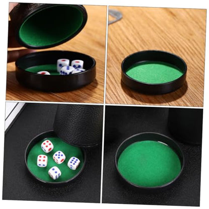 Toddmomy 5pcs Ktv Game Cup Lid Durable Dice Shaker Base Plate Noise-reducing Dice Cup Tray for Parties Games Easy Install Precision Fit