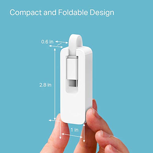 TP-Link USB C to Ethernet Adapter(UE300C), RJ45 to USB C Type-C Gigabit Ethernet LAN Network Adapter, Compatible with MacBook Pro 2017-2020, MacBook Air, Surface, Dell XPS and More - style: USB-C 3.0