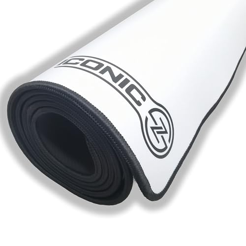 XXL Extended Gaming Mouse Pad/Mat 40"x18"(White) - Large & Wide Desk Cloth Mousepad - Stitched/Water Proof/Non Slip Base - color: White, size: XXL 40"x18"