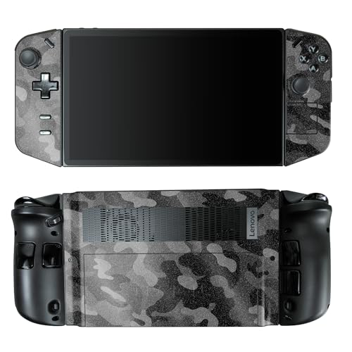 Glossy Glitter Gaming Skin Compatible with Lenovo Legion Go - Black Camo - Premium 3M Vinyl Protective Wrap Decal Cover - Easy to Apply | Crafted in The USA by MightySkins - color: Black Camo, style: Glossy Glitter Finish