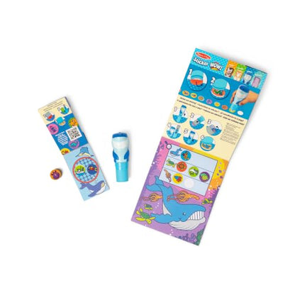 Melissa & Doug Sticker Wow! Shark Bundle, Sticker Stamper Activity Toy | 500 Surprise Stickers, Mini Pad, Shark Stamper Toy, Mess-Free Travel Toys, Arts & Crafts, Preschool Toys for Kids, Ages 3+ - color: Shark, size: Bundle