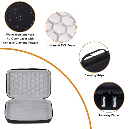 Banworks PU Hardshell Case Custom Fit for All KORG Volcas (Volca Sample/Bass/Mix/Drum, Etc.), Analog Synth/Sampler Sequencer/Drum Machine Storage Protective Bag JT/HCQSNB-08 (Case Only, 1 Piece) - size: For All KORG Volcas