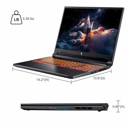 iCarp Customized Laptop Made with Acer Nitro V 16 Gaming Laptop 16" WUXGA IPS 180Hz AMD 6-core Ryzen 5 240 16GB/32GB/64GB RAM 512GB/1TB/2TB/4TB SSD RTX 5050 GDDR7 (Up to 421 AI Tops) Backlit Win11 - style: Ryzen 5 240 + RTX 5050