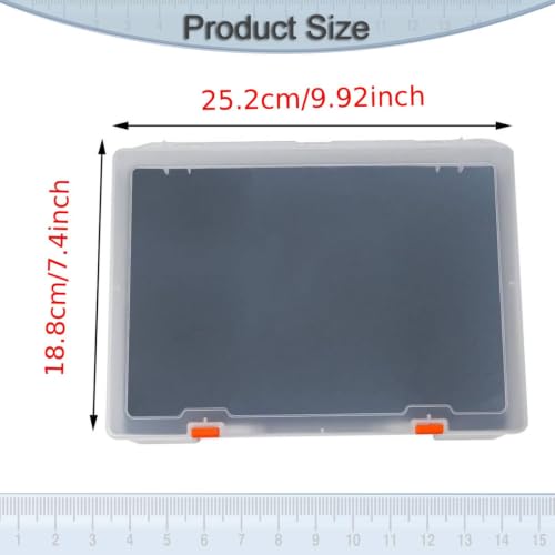 kowaku 1/64 Miniature Figure Storage Box Protection Box Foam Layer Dustproof Reliable Shockproof Travel Case Action Figure Container , Translucent 2 Tier - color: Translucent 2 Tier