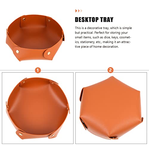 ibasenice Foldable Pu Dice Tray for Desktop Storage Dice Holder Creative Design for Organizing Tabletop Game Accessories