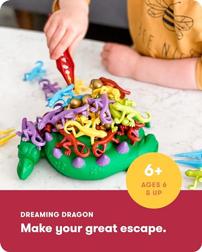 SimplyFun Dreaming Dragon - A Game for Kids Based on Steady Hands, Concentration, and A Little Luck - 2 to 4 Players - Kids Game Ages 6 & Up - style: Dreaming Dragon