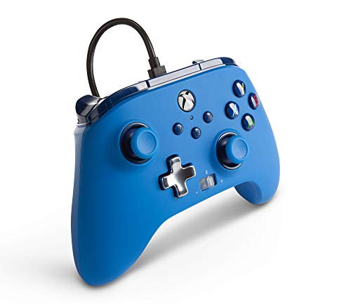 PowerA Enhanced Wired Controller for Xbox Series X|S - Blue, Officially Licensed for Xbox - color: Blue