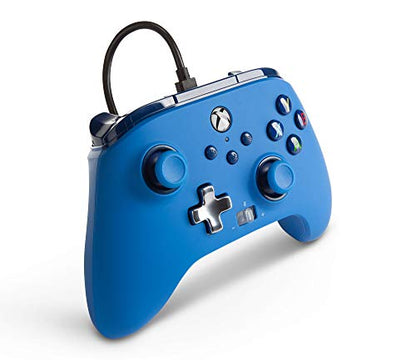PowerA Enhanced Wired Controller for Xbox Series X|S - Blue, Officially Licensed for Xbox - color: Blue