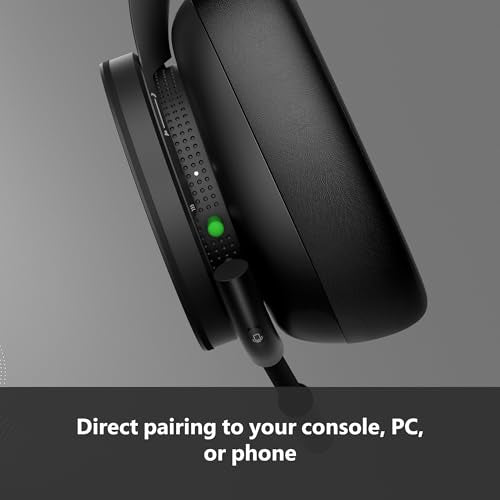 Xbox Wireless Gaming Headset | Carbon Black | Over Ear Headphones | Spatial Audio with Dolby Atmos | Consoles, PCs, TVs, Mobile, and More