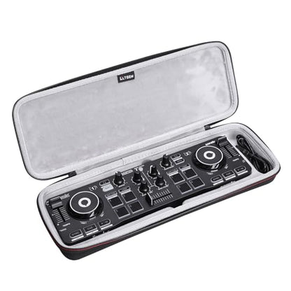 LTGEM DJ Controller Case for Hercules Compact DJ DJControl Starlight - Hard Storage Travel Protective Carrying Bag - size: Hercules DJControl Starlight
