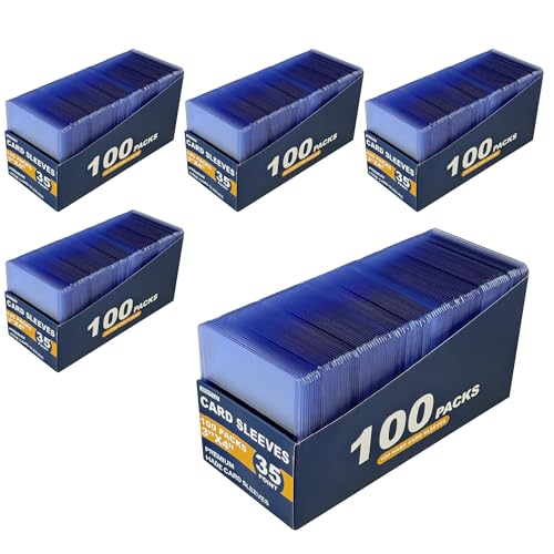 500 Hard Card Sleeves Card Toploaders for Protection for Baseball Football Premium Top Loaders for Cards, Ensuring Safety (500 Hard Sleeves) - size: 500 Hard Sleeves