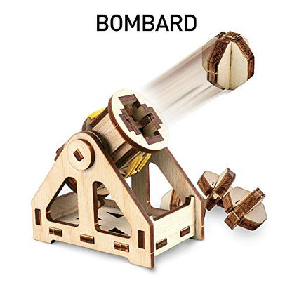 National Geographic Da Vinci Catapult Wood Building STEM Kit for Kids | Build a Working Catapult, Wooden 3D Puzzle, Engineering Model, Hands-On STEM Project, Construction Toy, Birthday Gift