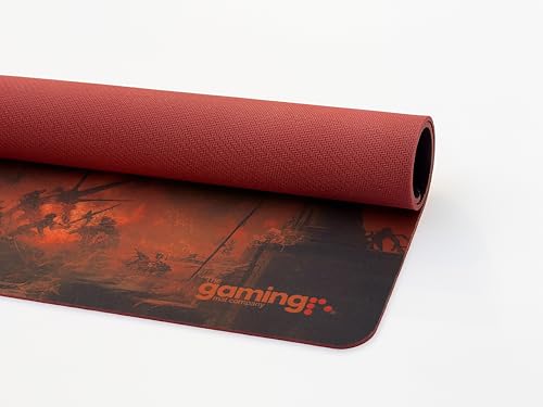 The Gaming Mat Company Single Player MTG Playmat & Mouse Pad – 28" x 14" Heavenly Battle Gaming Mouse Pad Compatible with Magic: The Gathering playmats, MTG Cards, TCG Gaming mat - color: Heavenly Battle