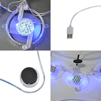 ThreeH USB Fan Laptop Cooling Pad with 3 Fans & Blue LED Lights | For Laptop PS3 / PS4 / PS Slim