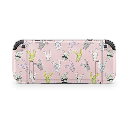 Glossy Glitter Gaming Skin Compatible with Nintendo Switch 2 Console Only - Bunny Bunches - Premium 3M Vinyl Protective Wrap Decal Cover - Easy to Apply | Crafted in The USA by MightySkins - color: Bunny Bunches, size: Switch 2 Console Skin Only, style: G