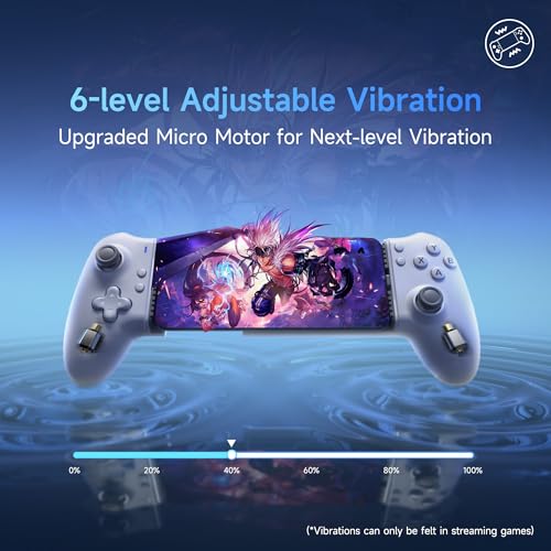 EasySMX M15 Mobile Gaming Controller for Android/iPhone 15 Series, Android Controller with Hall Trigger/Joysticks for Play Minecraft, COD - color: white