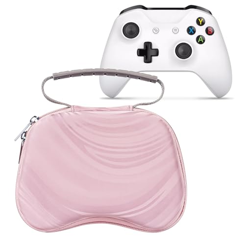 TOCCOOL Hard Travel Controller Case Compatible with Xbox One, Xbox Series X/S, Nintendo Switch Pro Wireless Controller, Portable Bag for Game Accessories (Pink) - color: pink