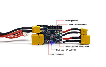 VIFLY ShortSaver V2 Smart Smoke Stopper Electronic Fuse to Detect and Prevent Short-Circuit and Overload, Power Switch for Receiver Binding XT30 XT60 Available