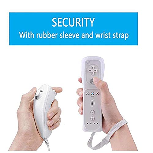 2X Wii Silicone Case Cover with Wrist Strap for Wii Remote Controller (Red and Blue) - color: Red and Blue
