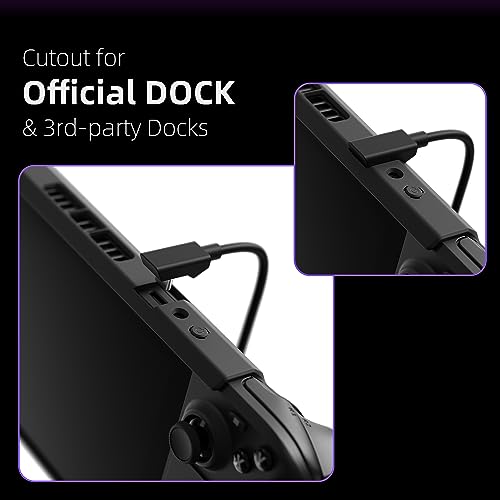Skull & Co. GripCase Bundle for Steam Deck: Soft Protective Case with Textured Grips Full Protection and Stand, Non-Slip and Anti-Scratch Cover Design [with Slim Carrying Case] - Black - color: Black, size: GripCase Bundle