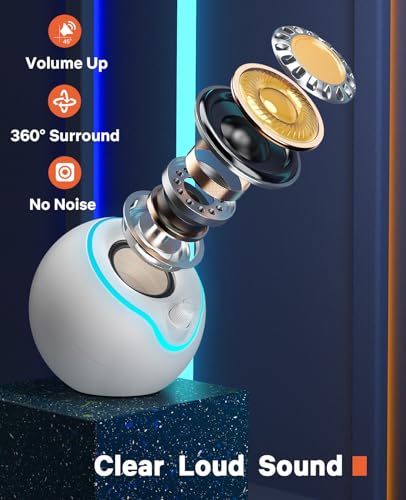 LENRUE Computer Speakers, PC Speakers with Colorful Lights Button, Volume Knob, 45 ° Tilt, Loud Sound, AUX and USB Powered for PC Desktop Monitor Laptop - color: pure white
