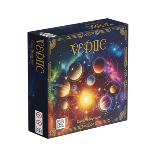 Vedic Board Game - Strategy Board Game for Adults, Teens and Family. Embark on a Cosmic Adventure of Planetary Strategy, 2 to 7 Players | Vediic