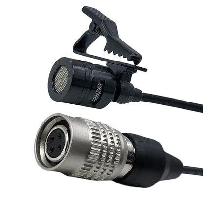 Lavalier Lapel Microphone Unidirectional Condenser Mic for Audio-Technica Wireless Bodypack Transmitter ATW-110G, ATW-T310, ATW-T701,ATW-T1000, ATW-T1001, ATW-T1000 (Hirose 4 Pin Plug) - size: Hirose 4 Pin Plug (Audio-Technica)