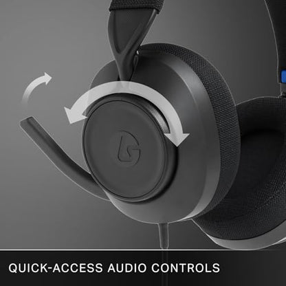 PowerA LucidSound LS10P Gen 2 Wired Gaming Headset for PlayStation - Black, Quick-Access Audio Controls, Designed for Comfort, Premium Audio, flip-to-Mute Boom mic, PC Compatible - style: Black