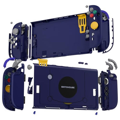 eXtremeRate DIY Replacement Shell Buttons for Nintendo Switch 2, Full Set Back Plate Controller Housing with Button for Switch 2 Handheld Console & Joycon 2 - Deluxe Version - Classic SwitchCube Style - color: Classic SwitchCube Style