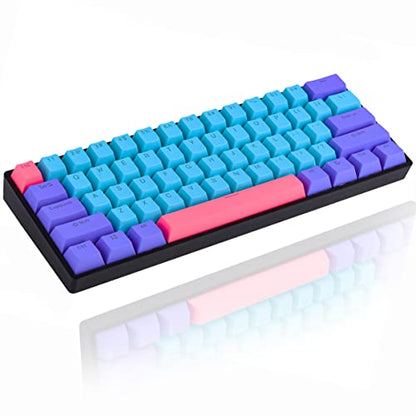 surmen GT61 60% Mechanical Gaming Keyboard 60 Percent RGB Backlit Hot-Swappable Wireless/Wired Compact Mini Keyboards Bluetooth 5.0 Keyboard Programmable/N-Key Rollover (Red, Joker) - color: Joker-Red Switch