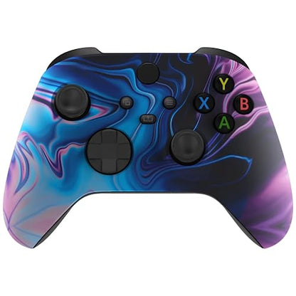 Stealth Controllers Wireless Controller for Xbox Series S, Xbox Series X, Xbox One - Soft Touch Feel - Custom Series S/X Controller (Purple Swirl) - color: Purple Swirl