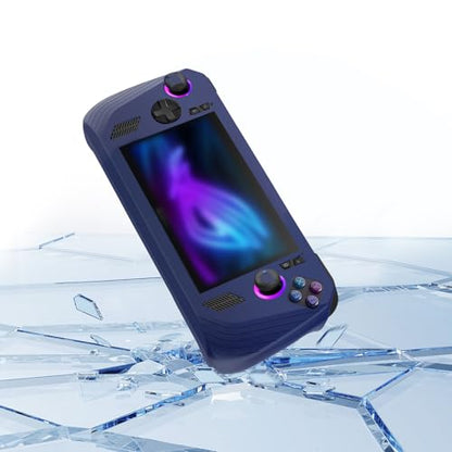 Protective Case for ASUS Rog Ally X 2024 Gaming Handheld,Game Console Silicone Protective Cover for Rog Ally X Accessories with Rocker Caps