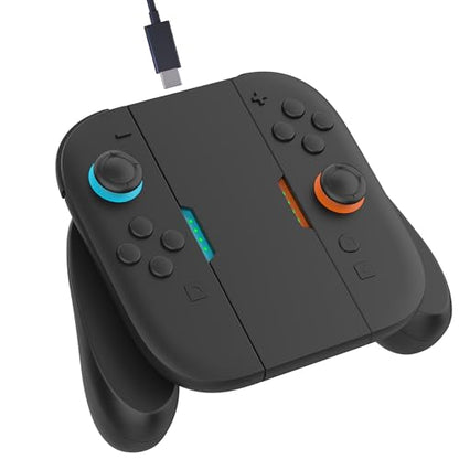 Joy Con Grip for Nintendo Switch 2 with Charging Station, Ergonomic Controller Hand Grip with Enhanced Comfort, Secure & Non-Slip Hold for Switch 2 JoyCons - size: Mag-Charging