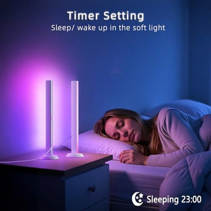 Smart LED Light Bar, TV Backlight Ambient Lighting, Compatible with Alexa, RGB Light Bar for Room with 16 Million Colors, Music Sync Gaming Lights APP Control, Desk Lamp LED Lights for TV, PC, Party