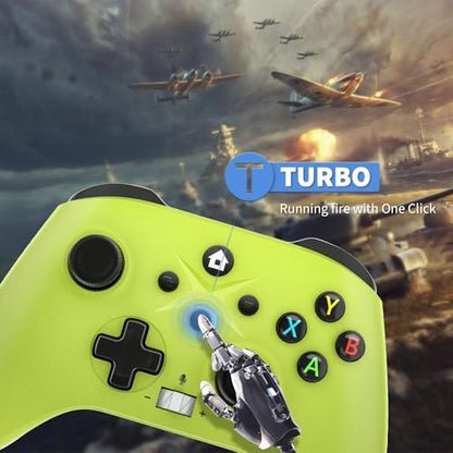 Nonbliep Wireless for Xbox Controller, Compatible with Xbox Series X/S/Xbox One S/X/iOS/Android/PC Controller, Gaming Controller with Turbo/Macro/Dual Vibration/3.5mm Audio Jack Green Need to Upgrade