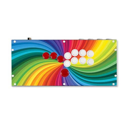 Gaming Skin Compatible with Hit Box (PS4/PC) - Color Swirl - Premium 3M Vinyl Protective Wrap Decal Cover - Easy to Apply | Crafted in The USA by MightySkins - color: Color Swirl