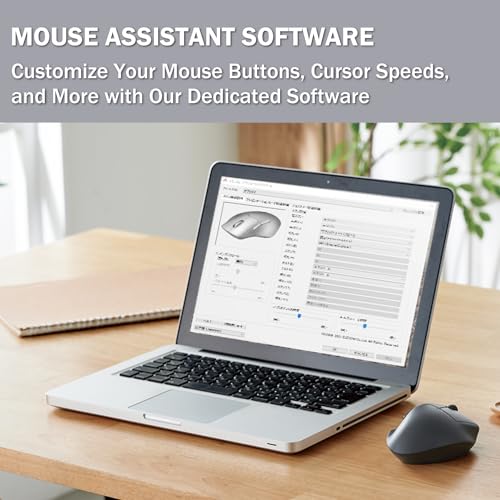 ELECOM Wireless Ergonomic Shape Mouse, 2.4GHz with Mini USB Receiver, Silent Click, Right Hand 2000DPI, 5 Buttons, Optocal Sensor, Compatible with PC, Mac, Laptop, EX-G, Lsize Black (M-XGL30DBSKBK) - size: Large