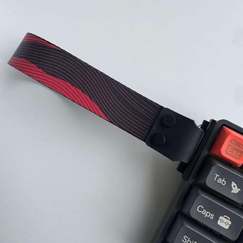 Mechanical Keyboard Ribbon Carrying Strap Heavy-Duty Polyester Wrist Wrap Lanyard for 60 Percent Compact Gaming Keyboards 1-Pair - color: Butterfly