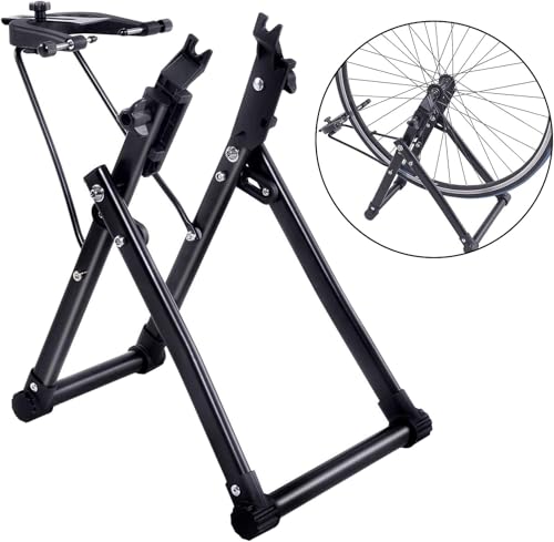 Keenso Wheel Truing Stand - Foldable Home Mechanic Stand for 16" - 29" 700C Wheels
