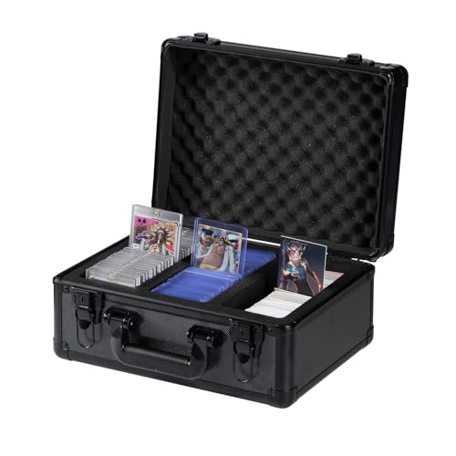Graded Card Storage Box with With Carry Handle | Plastic Case Organizer,Portable,Easy to Clean,Graded Card Storage,Waterproof - size: M