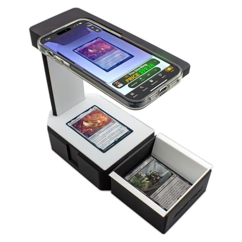 Scan Station Starter Set - Card Scanner TCG Stand for Sleeved and Unsleeved MTG Trading Cards - Catalog, Sort and Organize Your Bulk by Price or Rarity - Best with Manabox App - color: Scan Station - Black