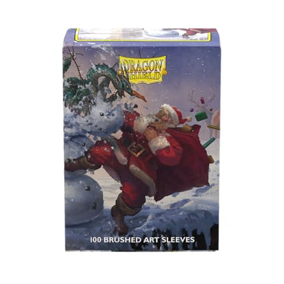 Dragon Shield | Brushed Art Sleeves | Christmas 2025 | 100 CT - Smooth & Tough Premium TCG Sleeves | Compatible with Pokemon, Flesh & Blood, One Piece & Magic the Gathering - color: Christmas 2025