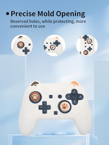 Case for Nintendo Switch 2 Pro Controller,UYRUREL Premium Sillence Material,Shock-Absorbing and Anti Drop Protection Soft Shell,with Stickers and Thumb Grips,Brown. - color: Brown