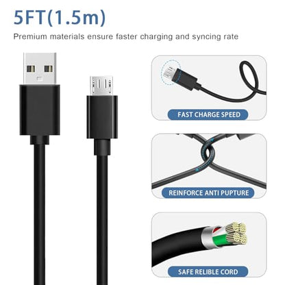 Replacement Samsung TV Charger for Samsung Solar Remote, Frame, SolarCell, QLED/Voice Remote Controller Adapter Charging Power Cord