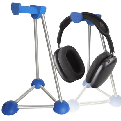 Headphone Stand, Desktop Headset Holder, Desk Earphone Stand, Gaming Headsets, for SteelSeries/Logitech/HyperX/Sony/Beats/Sennheiser/Anker/Xbox, and All Headphones.(Blue) - color: blue