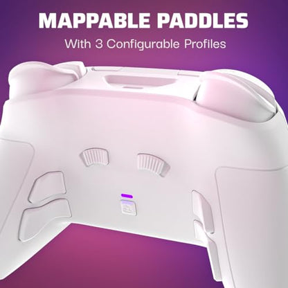 Victrix Pro BFG Wireless Gaming Controller - Xbox Series X|S, Xbox One & PC | Dolby Atmos, 4 Mappable Back Buttons, Interchangeable Thumbsticks & D-Pads, Customizable Hair Triggers & Paddles, White - color: White