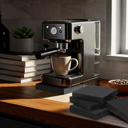 4 Pcs 1" Thick Foam Padding Sheet with Adhesive Backing Block | 6 Inch x 6 Inch, Closed Cell, Self Stick Neoprene Insulation Foam Sheet, Black, for Furniture Cars Speakers - color: Black, size: 1 Inch Thick, 6 x 6 Inches