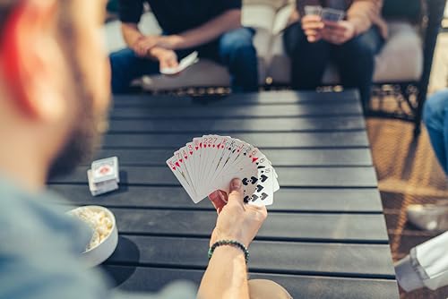 Bicycle Rider Back Playing Cards 12 Pack Poker Size Standard Index | Air Cushion Finish for smooth shuffling, Made in USA, 6 red and 6 blue decks, Ideal for poker and blackjack - size: Poker Size, 12 Pack